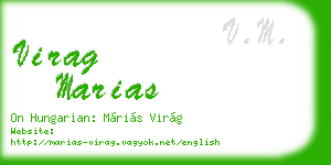 virag marias business card